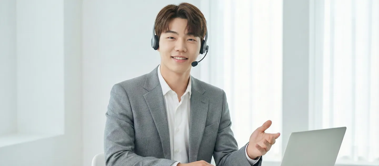다음 순서 항목을 확인하는 장면을 담은 참고 사진